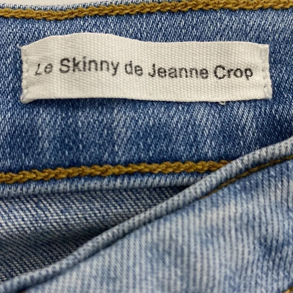 Frame Denim Le Skinny De Jeanne Mid Rise Skinny Cropped Jeans Size 27 - Picture 6 of 6